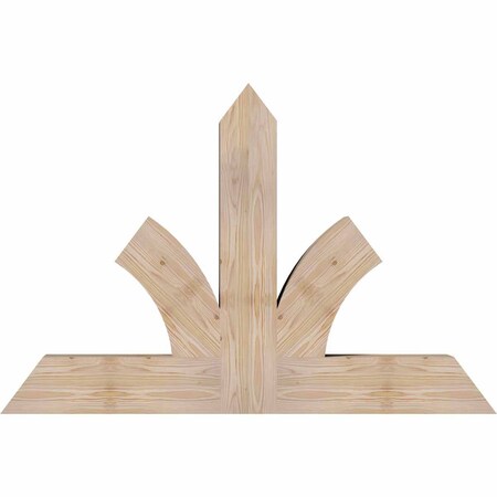 Ekena Millwork Richland Smooth Timber Gable Bracket, Douglas Fir, 48"W x 32"H x 5 1/2"D x 5 1/2"F, 16/12 Pitch GBW048X32X0606RIC00SDF